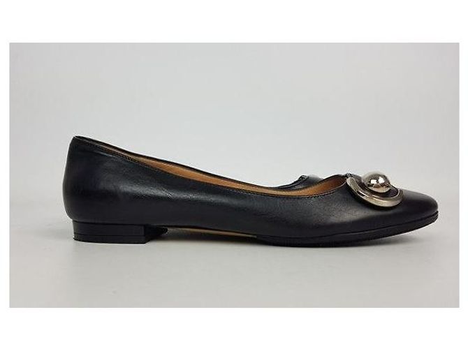 Salvatore Ferragamo Ballerine in pelle nera - vista 2