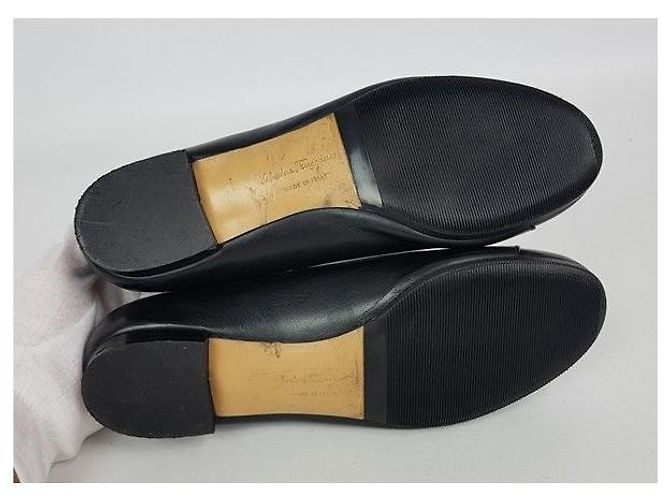 Salvatore Ferragamo Ballerine in pelle nera - vista 5