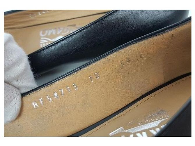 Salvatore Ferragamo Ballerine in pelle nera - vista 7
