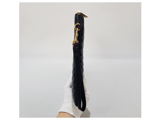 Saint Laurent Clutch Monogram Matelassé Large Nero - vista 4
