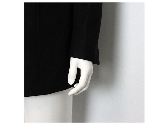 Dries Van Noten Black Wool Double Button Coat Jacket - view 3