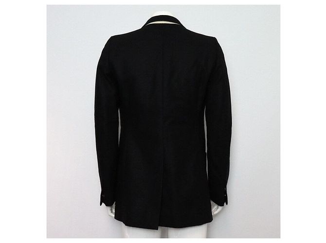 Dries Van Noten Black Wool Double Button Coat Jacket - view 4