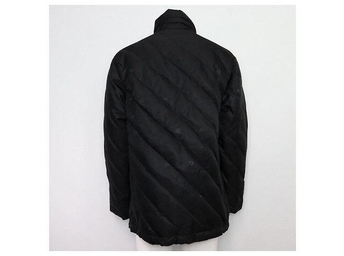 Fendi Men's Down Jacket with FF Logo in Black - view 4