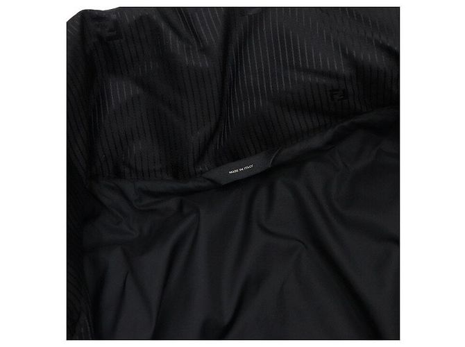 Fendi Men's Down Jacket with FF Logo in Black - view 5