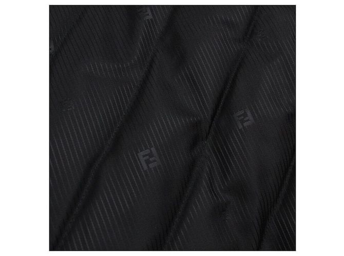 Fendi Men's Down Jacket with FF Logo in Black - view 8