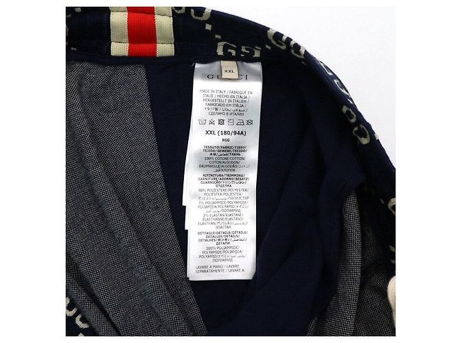 Gucci Pantaloni jogger in jacquard blu navy per uomo - vista 8
