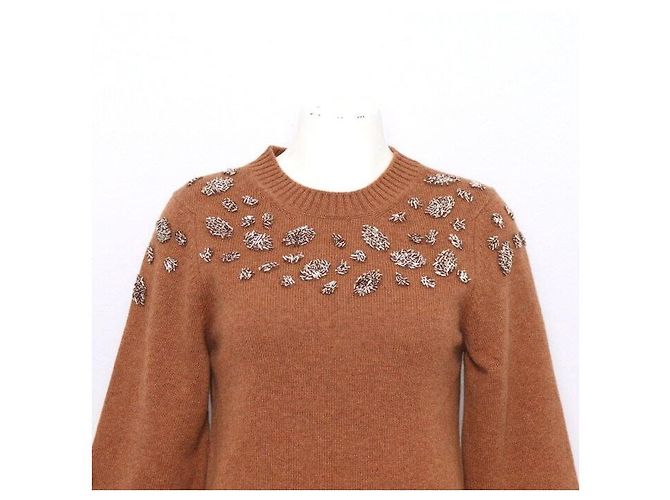Chanel Suéter túnica de cachemira para mujer Castaño - vista 2