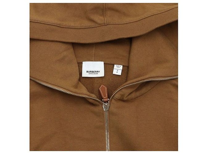 Burberry Giacca con zip e patch logo in cotone per unisex - vista 5