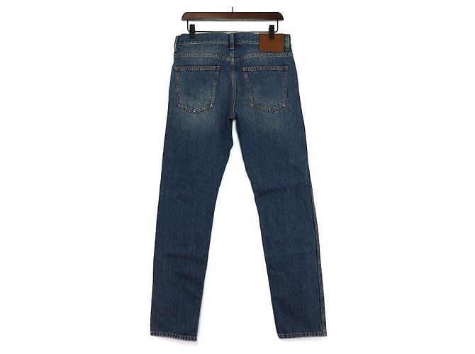 Gucci Denimhose für Herren blau mit Lederetikett - Ansicht 4