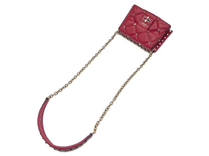 Valentino Rockstud Candy Mini Umhängetasche Rot - Ansicht 4