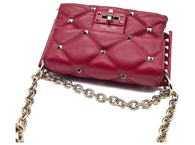 Valentino Rockstud Candy Mini Umhängetasche Rot - Ansicht 6