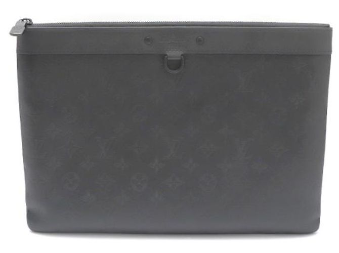 Louis Vuitton Clutch Monogram Shadow Nero - vista 10