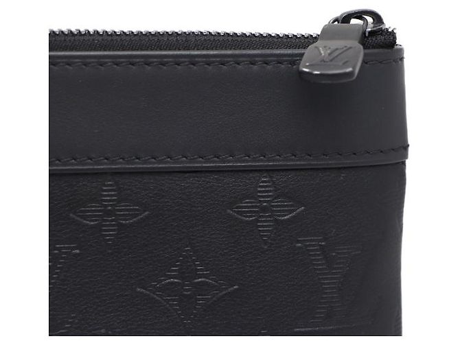 Louis Vuitton Clutch Monogram Shadow Nero - vista 13