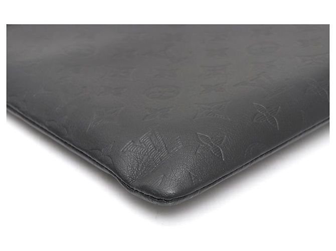 Louis Vuitton Clutch Monogram Shadow Nero - vista 14