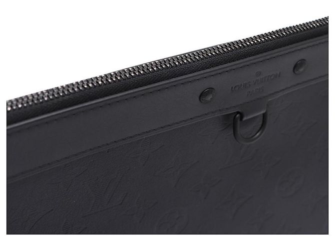 Louis Vuitton Clutch Monogram Shadow Nero - vista 17