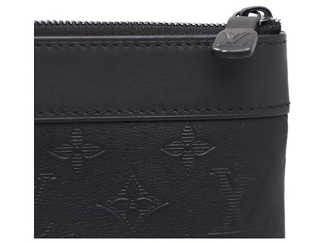 Louis Vuitton Clutch Monogram Shadow Nero - vista 4