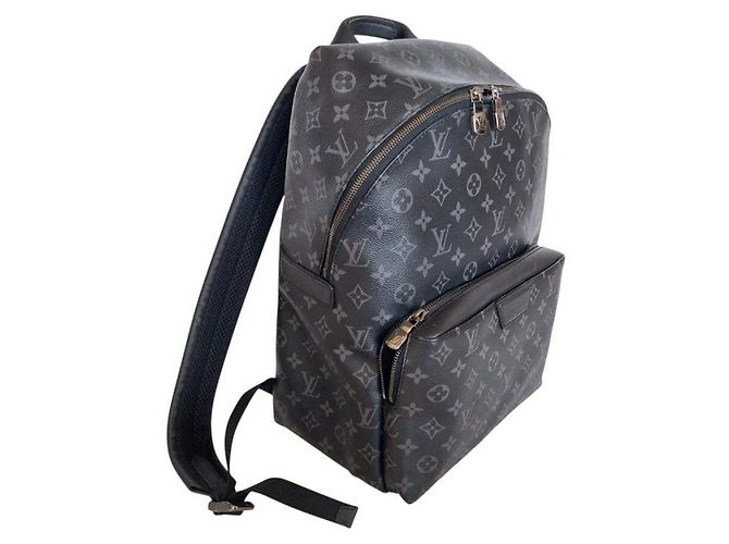Louis Vuitton Mochila Discovery PM en lona Monogram Eclipse negra Castaño - vista 4