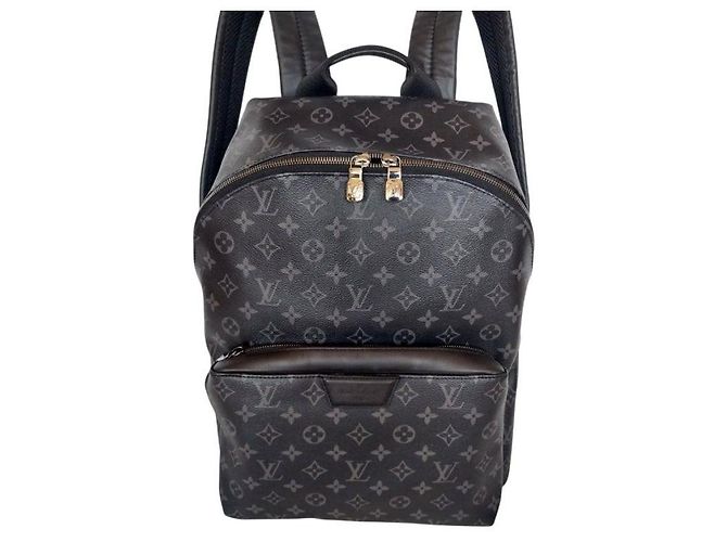 Louis Vuitton Mochila Discovery PM en lona Monogram Eclipse negra Castaño - vista 9