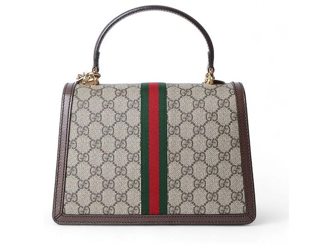 Gucci Piccola borsa a mano con tracolla GG Ophidia Web Multicolore - vista 3