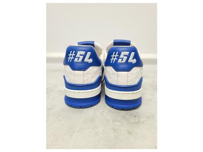 Louis Vuitton Sneakers Trainer Monogram LV blu - vista 6