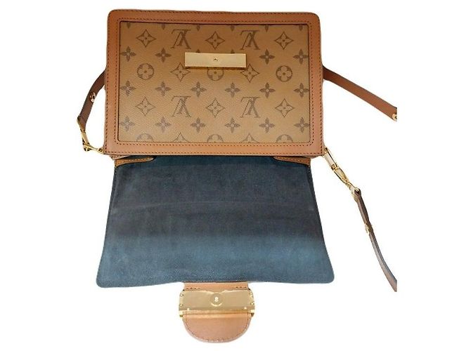 Louis Vuitton Borsa a tracolla Dauphine in tela Monogram MM Multicolore - vista 4