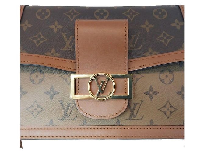 Louis Vuitton Borsa a tracolla Dauphine in tela Monogram MM Multicolore - vista 5