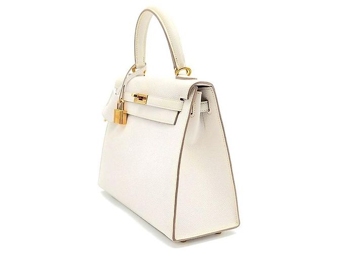 Hermès Outstitch Sellier Kelly Bianco - vista 2