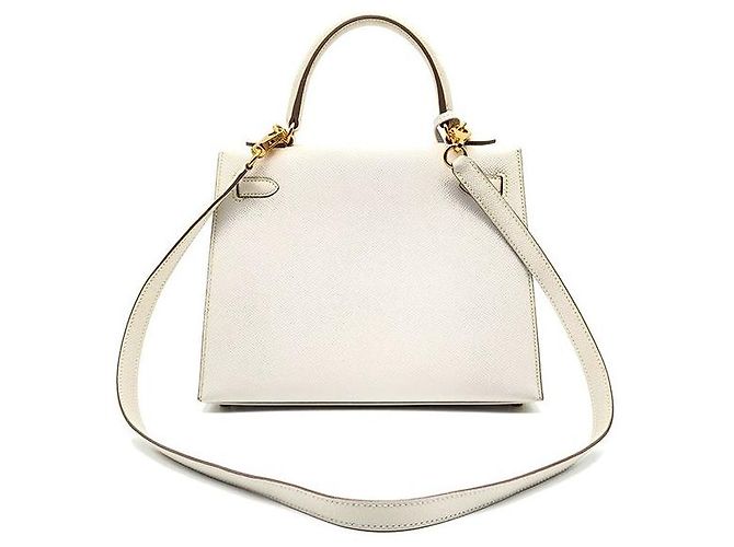 Hermès Outstitch Sellier Kelly Bianco - vista 3