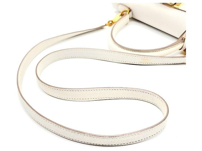 Hermès Outstitch Sellier Kelly Bianco - vista 5