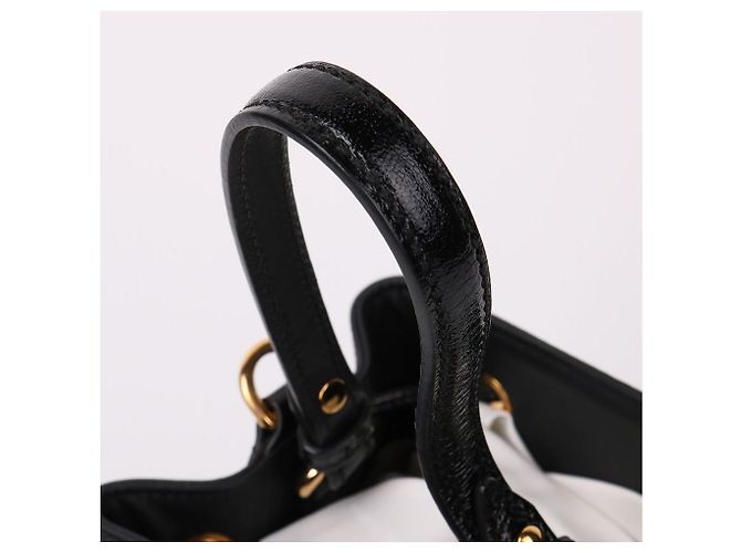 Gucci Piccola borsa a tracolla a secchiello in scamosciato nero - vista 6