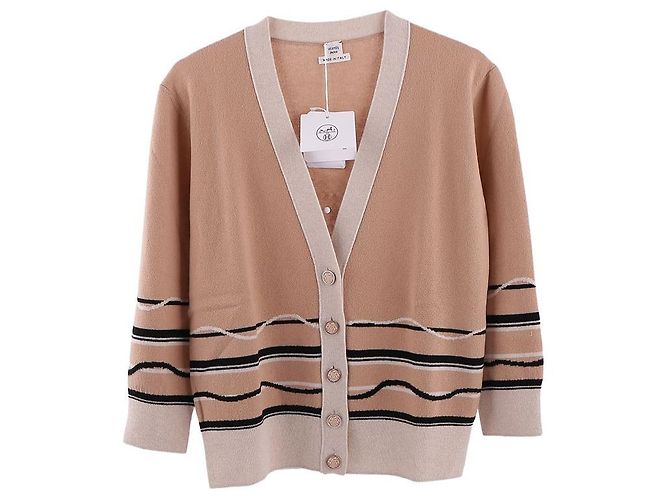 Hermès Langarm-Cardigan für Damen Braun - Ansicht 3