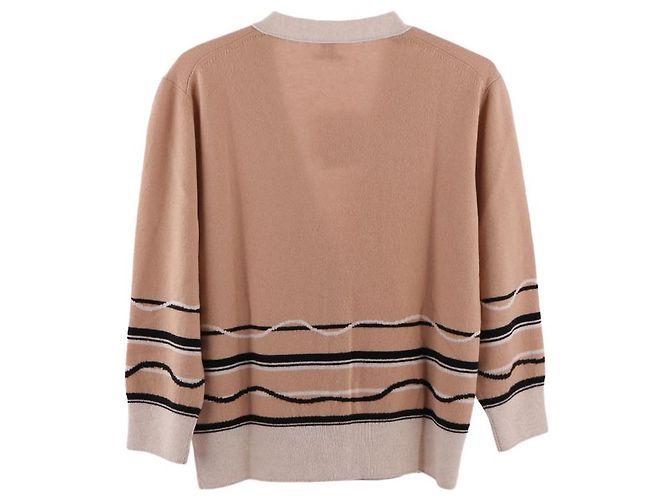 Hermès Langarm-Cardigan für Damen Braun - Ansicht 4