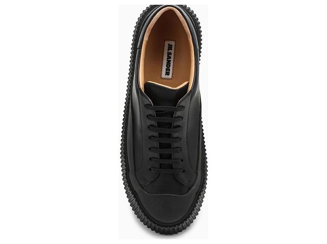 Jil Sander Sneakers in pelle oversize Nero - vista 4