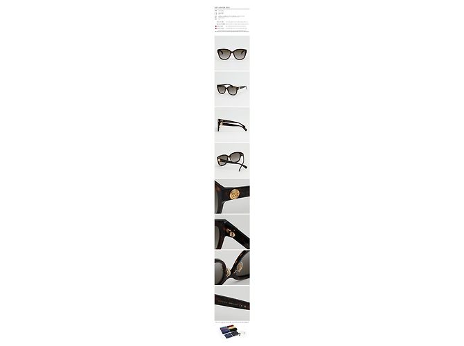 Gucci Gafas de sol Luxury Asian Fit Acetate Oversized Multicolor - vista 3