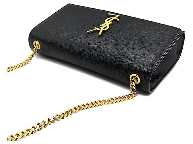 Saint Laurent Borsa a tracolla Monogram Kate Chain Nero - vista 6