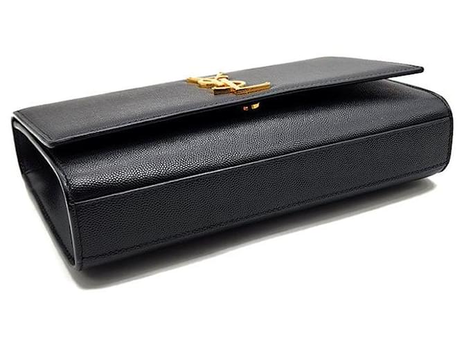 Saint Laurent Borsa a tracolla Monogram Kate Chain Nero - vista 7
