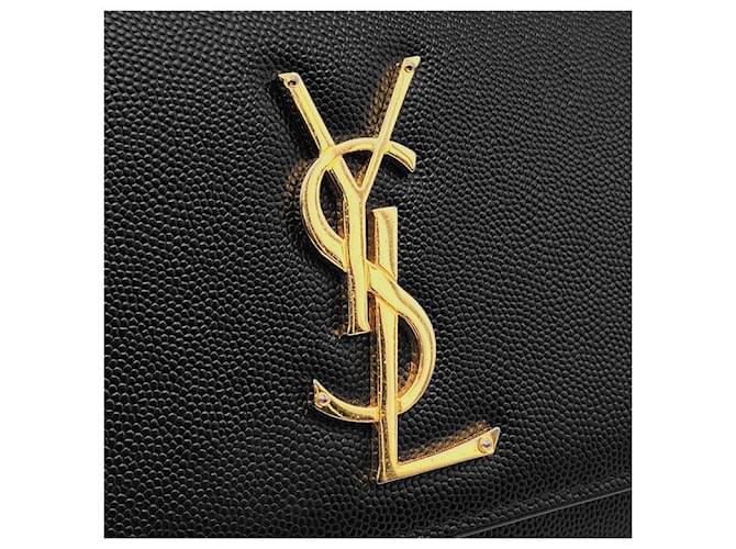 Saint Laurent Borsa a tracolla Monogram Kate Chain Nero - vista 8