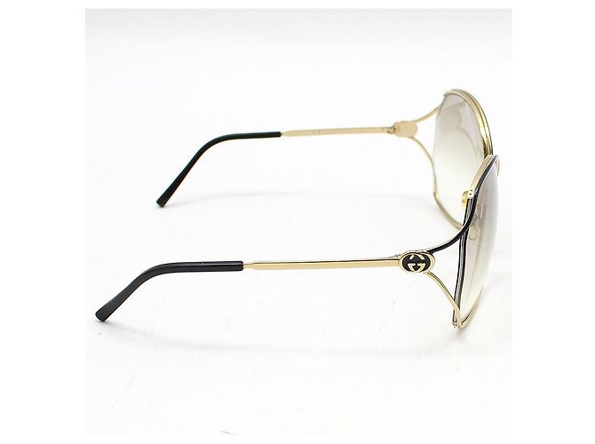 Gucci Oversized-Sonnenbrille mit GG-Logo Schwarz - Ansicht 4