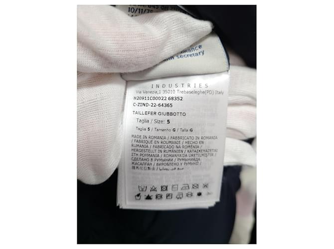 Moncler TAILLEFER Reversible Long Down Jacket Blue - view 7