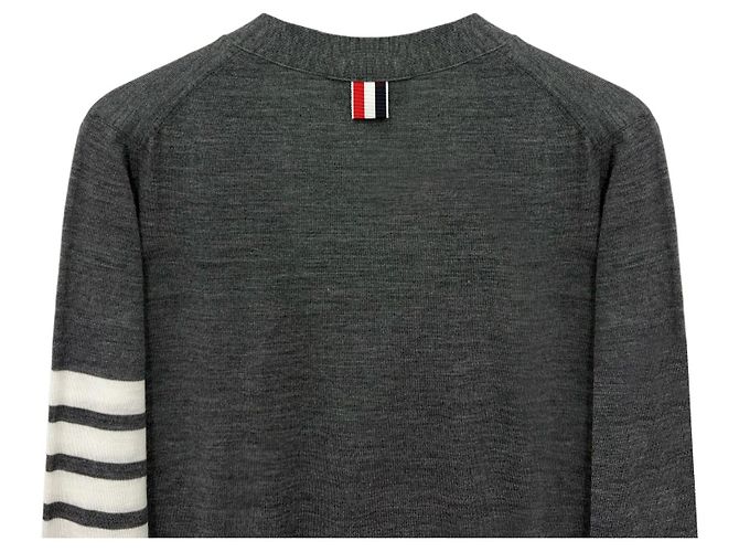 Thom Browne Wollstrickjacke für Damen mit Armband Braun - Ansicht 10