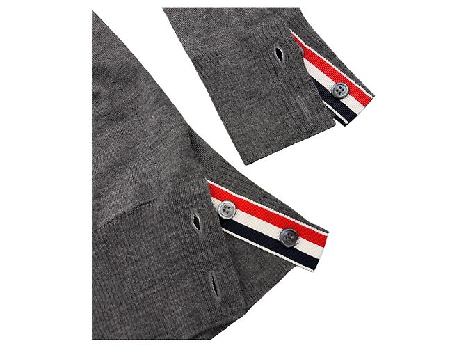 Thom Browne Wollstrickjacke für Damen mit Armband Braun - Ansicht 11