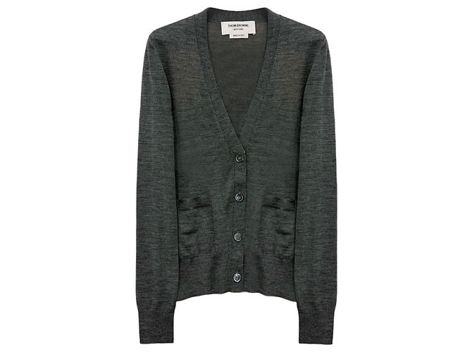 Thom Browne Wollstrickjacke für Damen mit Armband Braun - Ansicht 6