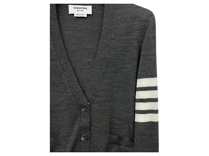 Thom Browne Wollstrickjacke für Damen mit Armband Braun - Ansicht 8