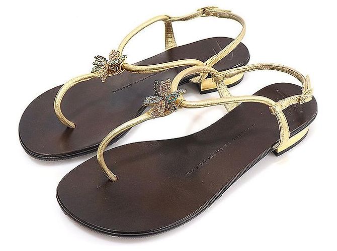 Giuseppe Zanotti Sandali da donna ROCK con cinturini in cristalli multicolore Marrone - vista 3