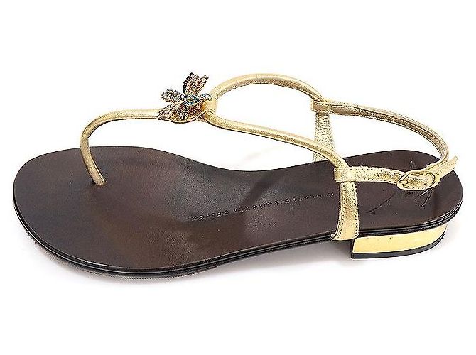 Giuseppe Zanotti Sandali da donna ROCK con cinturini in cristalli multicolore Marrone - vista 4