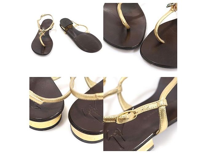 Giuseppe Zanotti Sandali da donna ROCK con cinturini in cristalli multicolore Marrone - vista 6