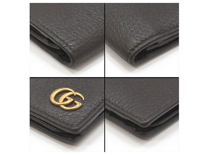 Gucci Dark Brown Leather GG Marmont ID Wallet - view 10