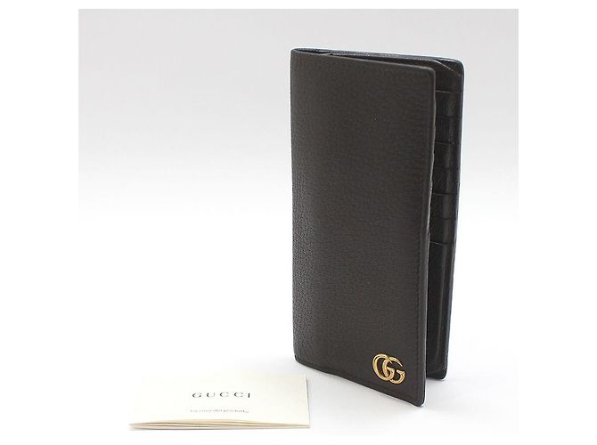 Gucci Dark Brown Leather GG Marmont ID Wallet - view 2