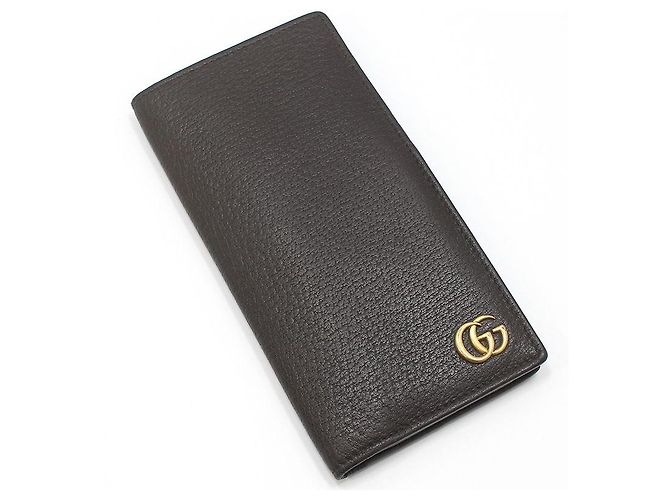 Gucci Dark Brown Leather GG Marmont ID Wallet - view 3