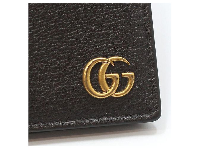Gucci Dark Brown Leather GG Marmont ID Wallet - view 9